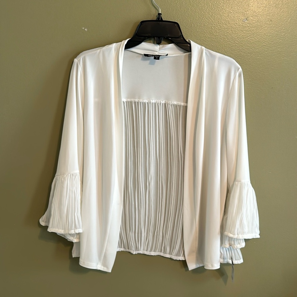 Glamour lightweight bell sleeve shrug jacket